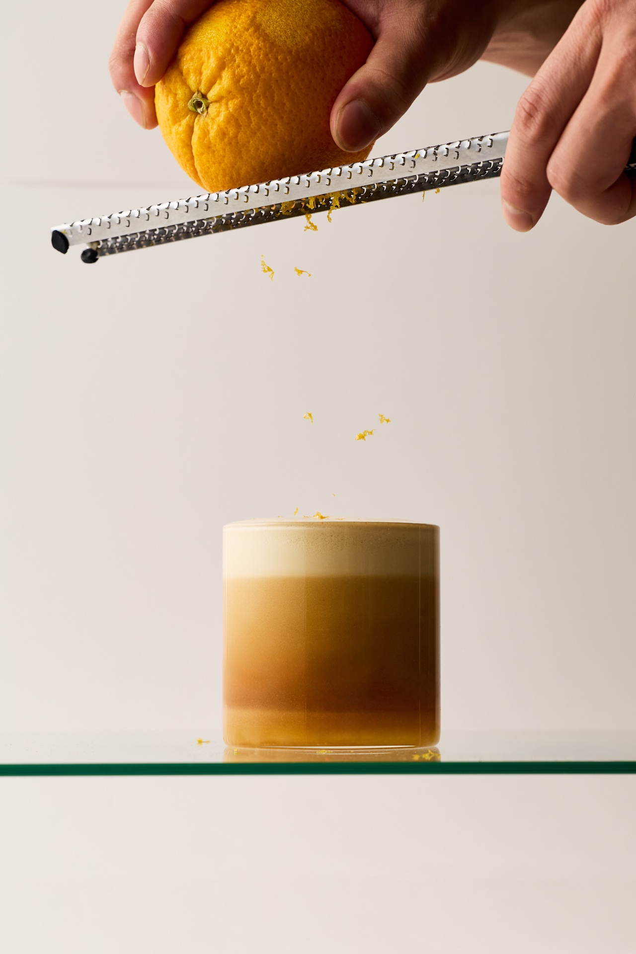 Amber Cocktail with Botanical Infusion