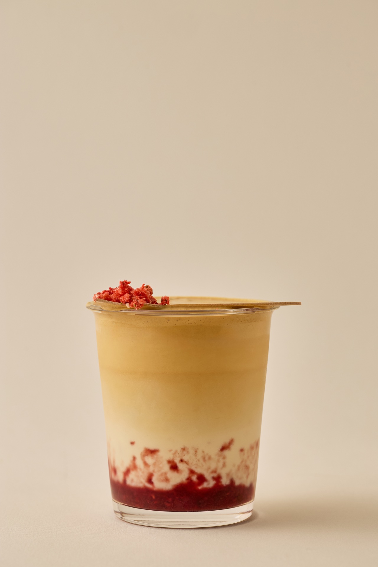 Hand-Carved Crystal Ice in Cocktail Glass