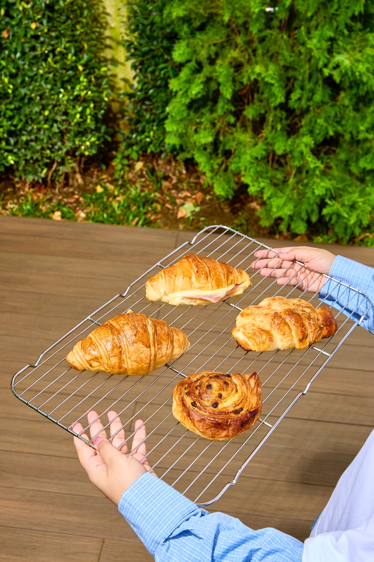 Golden Croissants and Swirl Pastry